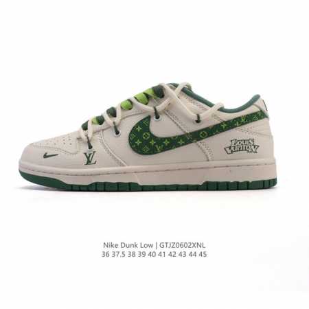 公司级 耐克 Nike Dunk Low Retro 运动鞋复古板鞋 解构绑带 双鞋带 路易威登联名，作为 80 年代经典篮球鞋款，起初专为硬木球场打造，后来成 - 点击图像关闭
