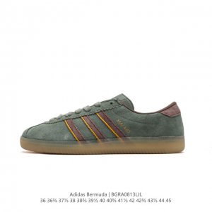 阿迪达斯 Adidas 德训鞋系列 清新 马卡龙 造型！阿迪达斯全新三叶草 Bermuda 运动板鞋悄悄上架！近期，Adidas Originals Bermu
