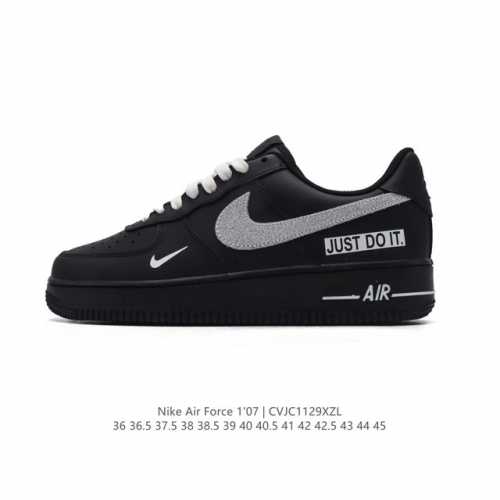 公司级 耐克 Nike Air Force 1 '07 Low 空军一号含气垫 低帮百搭厚底增高休闲运动板鞋。柔软、弹性十足的缓震性能和出色的中底设计，横跨复古