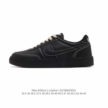 耐克板鞋 生胶米白 复古板鞋j.Crew X Nike 联名 Killshot Ii Leather 男女休闲复古运动鞋。采用米白色皮革制作鞋身，大号swoos - 点击图像关闭