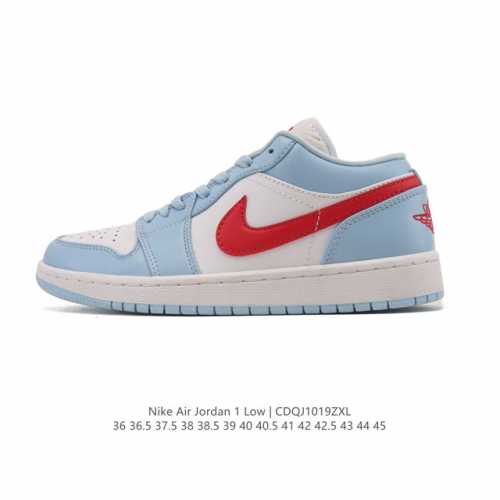 耐克 乔丹Air Jordan 1 Low Aj1 乔1 乔丹1代Aj1 低帮复古文化休闲运动篮球鞋。该鞋款从 1985 年元年款汲取设计灵感，焕新演绎简约经典