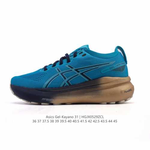 Asics男女运动鞋亚瑟士厚底增高老爹鞋Asics Gel-Kayano 31 休闲运动鞋秋季透气休闲鞋减震轻质跑步鞋 稳定支撑缓震马拉松跑步鞋 经常晨跑、夜跑