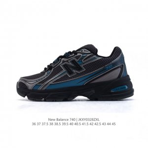 160 new Balance Mr740 Nb新百伦系列复古老爹风休闲运动慢跑鞋。采用轻质牛剖革拼接透气网眼衬垫织物鞋面材质 T-Beam大底提供足步弓支撑