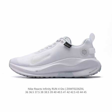 耐克 Nike Infinity Run 4 Gore-Tex 男女子防水公路跑步鞋 厚底增高百搭老爹运动鞋。Nike Reactx 泡绵提供高出 Nike R - 点击图像关闭