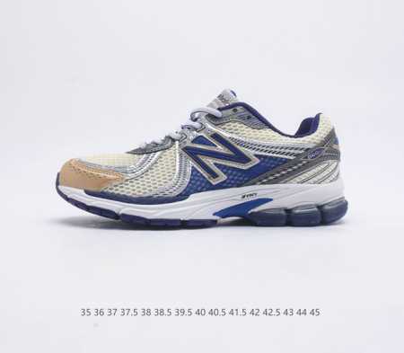 NB 新百伦 New Balance ML860 系列复古老爹风休闲运动慢跑# 采用丝光猪巴皮革拼接透气网眼织物鞋面#T-Beam大底提供足步弓支撑 保持步态 - 点击图像关闭