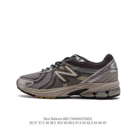 真标 Nb 新百伦 New Balance Ml860 V2 系列复古老爹风休闲运动慢跑。采用丝光猪巴皮革拼接透气网眼织物鞋面t-Beam大底提供足步弓支撑，保 - 点击图像关闭
