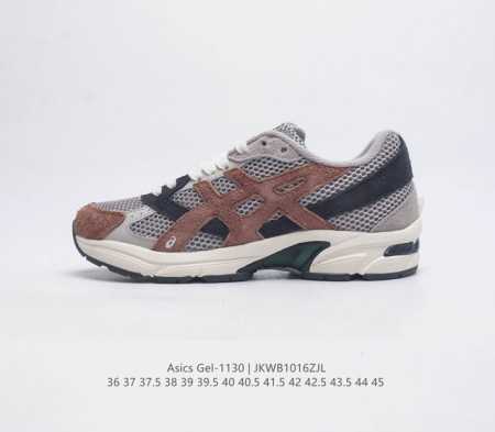 Asics 亚瑟士 新款情侣健步减震复古鞋gel-1 男女时尚透气运动潮流耐磨休闲鞋 选用网眼与皮革相接 复古而富有层次感 网布搭配银色金属感线条 虎爪 Log - 点击图像关闭