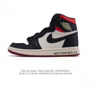 公司级 耐克 男女款运动板鞋 Nike Air Jordan 1 Retro High Og 乔丹一代Aj1 乔1 Aj1 篮球鞋复刻运动鞋。皮面高帮板鞋的设计