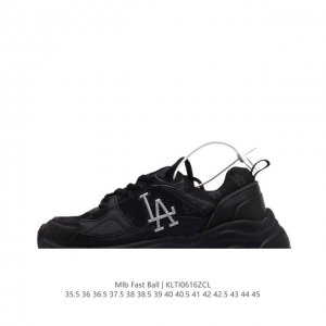 Mlb Fast Ball Classic Monogram 24Ss 纽约洋基队运动鞋 网红休闲跑鞋 独特时尚风格 厚底增高老爹鞋 货号：3Arnfsb4N