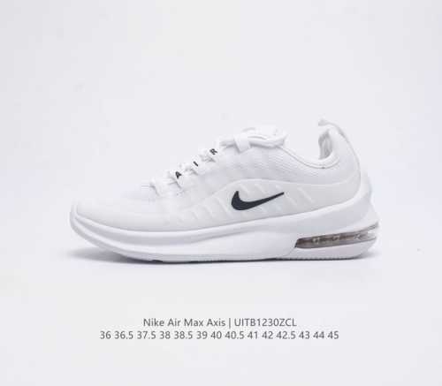 耐克 Nike Air Max Axis 男女子运动鞋气垫缓震轻便休闲运动跑步网面透气舒适日常慢跑鞋 时尚的无缝覆面和透气网眼布演绎时尚外观 流线型中底和独特后