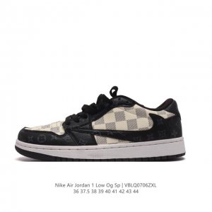 耐克 Nike Air Jordan 1 Low OG SP Military Blue AJ1乔1 倒勾 路易威登联名 低帮篮球鞋 AJ1 乔丹1代 aj1