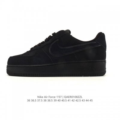 耐克 Nike Air Force 1 '07 Low 空军一号含气垫 低帮 小白鞋 百搭厚底增高休闲运动板鞋。柔软、弹性十足的缓震性能和出色的中底设计，横跨复