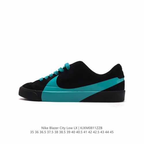 真标 带半码 Blazer City Low Lx 耐克2024新款大勾休闲鞋blazer开拓者低帮板鞋！1973年为了进军篮球鞋市场，Nike模仿和改良了co