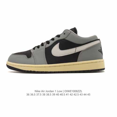 耐克 乔丹Air Jordan 1 Low Aj1 乔1 乔丹1代Aj1 低帮复古文化休闲运动篮球鞋。该鞋款从 1985 年元年款汲取设计灵感，焕新演绎简约经典