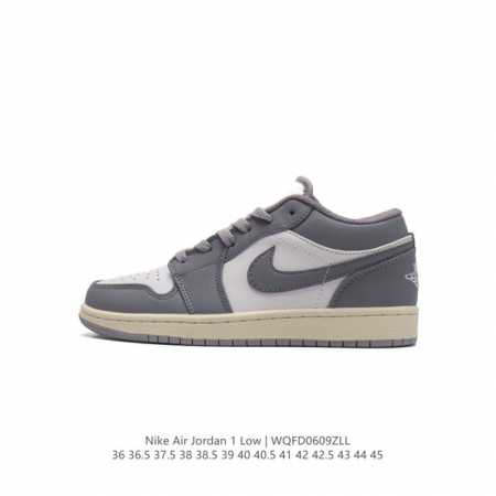 耐克 乔丹air Jordan 1 Low Aj1 乔1 乔丹1代aj1 低帮复古文化休闲运动篮球鞋。该鞋款从 1985 年元年款汲取设计灵感，焕新演绎简约经典 - 点击图像关闭