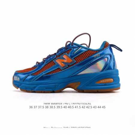 New Balance Mr740 Nb新百伦系列复古老爹风休闲运动慢跑鞋。采用轻质牛剖革拼接透气网眼衬垫织物鞋面材质 T-Beam大底提供足步弓支撑 保持步态 - 点击图像关闭