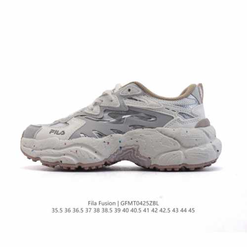 公司级 斐乐 男女同款老爹鞋 Fila Fusion 厚底增高百搭运动鞋 意大利百年经典运动品牌，网红单品 小红书推荐爆款 Fila斐乐新款小白鞋斐乐潮牌文化街