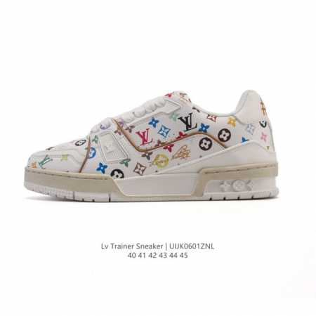 公司级 路易威登 Louis Vuitton Lv路易威登板鞋 时尚运动鞋潮厚底增高男女鞋。舒适防滑底和百搭性霸屏整个时尚娱乐圈，细节调整完美主义！采用柔软帆布 - 点击图像关闭