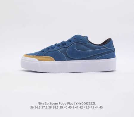 Nike 耐克 Sb Zoom Pogo Plus 男女子滑板鞋复古低帮休闲鞋青年学生运动鞋滑板鞋 新鞋上脚即可带来自然舒适的穿着感受 混合材料设计 - 点击图像关闭