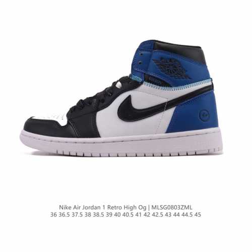 公司级 耐克 男女款运动板鞋 Nike Air Jordan 1 Retro High Og 乔丹一代Aj1 乔1 Aj1 篮球鞋复刻运动鞋。皮面高帮板鞋的设计
