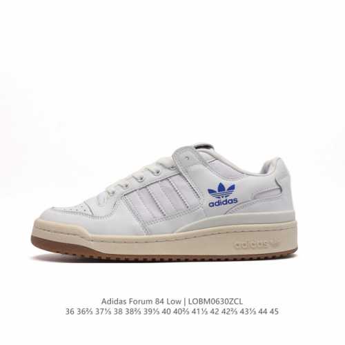 ADIDAS 阿迪达斯 FORUM 84 LOW SHOES 饰有摩登细节的Forum 经典板鞋运动鞋休闲篮球运动板鞋。当adidas Forum篮球鞋初次登上