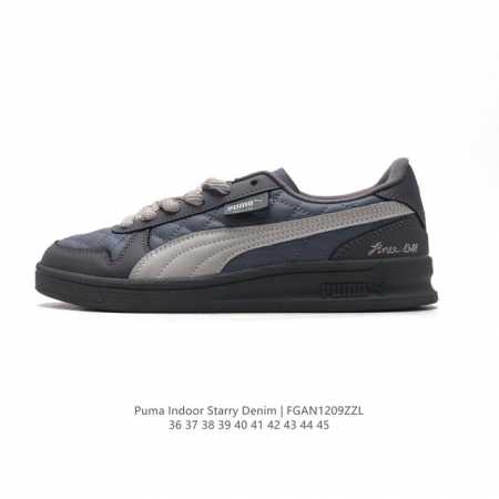 Puma 彪马 官方正品indoor Og男女同款复刻经典低帮休闲轻便板鞋 彪马 Puma Indoor Starry Denim 提供了丰富的配色和材质选择, - 点击图像关闭