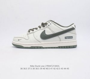海外爆款限量发售 公司级 Nike Sb Dunk Low Supreme联名-奶白墨绿 周年高端定制 低帮休闲板鞋 定制鞋盒 大厂纯原品质出货 超高清洁度 皮