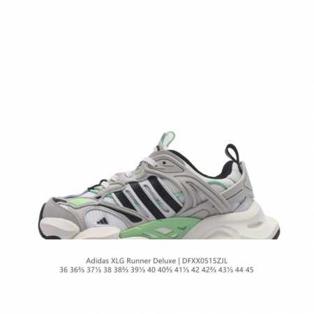 纯原 阿迪达斯adidas Xlg Runner Deluxe 跑步者豪华版系列低帮厚底增高老爹风复古缓震休闲运动慢跑鞋 货号：Ih7797 男女鞋半码制#原楦 - 点击图像关闭