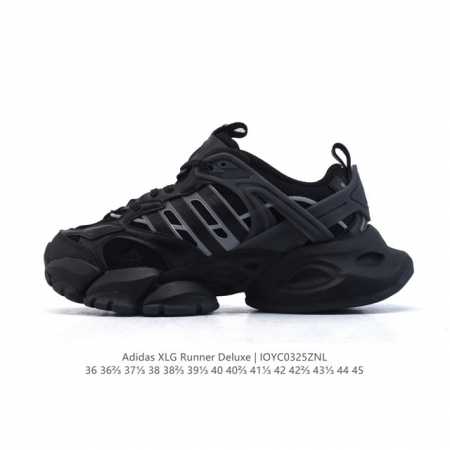 210 【公司级】阿迪达斯Adidas Xlg Runner Deluxe 跑步者豪华版系列低帮厚底增高老爹风复古缓震休闲运动慢跑鞋。男女鞋#原楦原纸版开发版型 - 点击图像关闭
