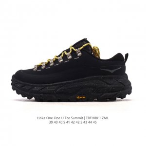 公司级 霍卡Hoka One One Tor Summit 新配色大地飞越 男跑鞋 厚底增高运动老爹鞋。在众多运动鞋品牌中，Hoka以其厚底设计独树一帜，成为越