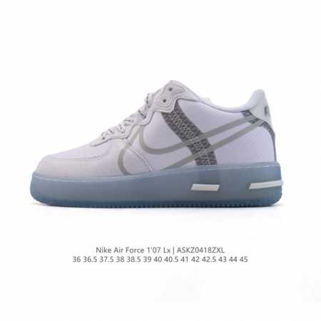 耐克 Nike Air Force 1 React Qs 空军一号 低帮 含气垫百搭休闲厚底增高运动板鞋。柔软、弹性十足的缓震性能和出色的中底设计，横跨复古与现 - 点击图像关闭