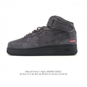 公司级 Af1耐克 Nike Air Force 1 ‘07 Low 空军一号 2025年 高帮 魔术贴 厚底增高百搭运动板鞋 原楦头原纸板 打造纯正空军版型，
