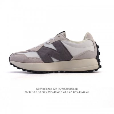 真标 Nb 新百伦 New Balance 327系列复古休闲运动慢跑鞋时尚男女运动鞋 以更纯粹的复古风格设计打造的全新造型 侧身还以解构设计，将 N 字标志以