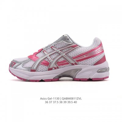 Asics 亚瑟士 新款情侣健步减震复古鞋Gel-1 女时尚透气运动潮流耐磨休闲鞋 。选用网眼与皮革相接，复古而富有层次感。网布搭配银色金属感线条，虎爪 Log