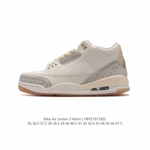 公司级 头层皮 耐克 乔丹 AJ3 耐克 Nike Air Jordan 3 Retro SE 乔3 复刻篮球鞋 乔丹3代 三代 男女子运动鞋，作为 AJ 系列