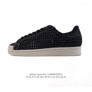 公司级 阿迪达斯 Adidas Superstar 2025年新款鞋子 蛇年新款 经典贝壳头系列 新款休闲板鞋潮流男女士运动鞋 。鞋面皮革织物拼接材质 标志性的
