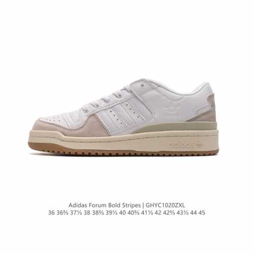 Adidas 阿迪达斯 三叶草 Forum Low 男女运动鞋 摩登演绎篮球风的经典鞋。英文的“Forum”，是进行表达的场所，在这里，可以释放自己的热情，阐述