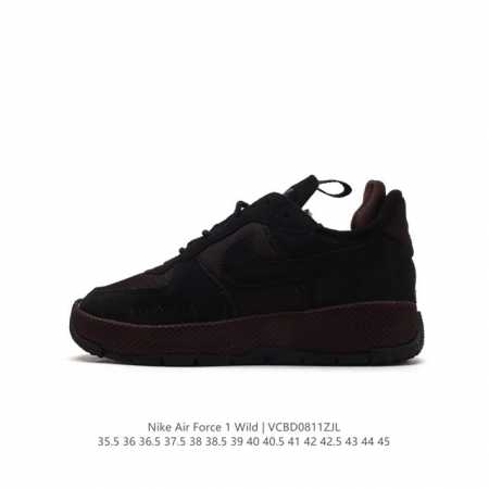 耐克 Nike Air Force 1 Low Wild 户外越野潮流功能鞋 厚底增高百搭休闲运动板鞋#原档案原楦数据开发#专注外贸渠道 全掌内置蜂窝气垫 #原 - 点击图像关闭