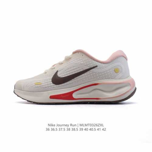160 耐克 Nike Journey Run 男女子透气公路运动跑步鞋 厚底增高老爹鞋 搭载柔软厚实的 Comfiride 泡绵缓震配置，助你征服充满挑战的路