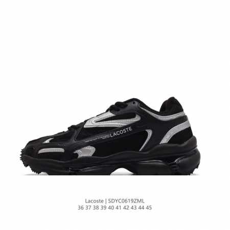 Lacoste 时尚户外休闲潮流系列运动鞋 厚底增高老爹鞋 广东大厂品质全新工艺升级 品质毋庸置疑 全新原厂包装鞋盒 透气网面鞋面，搭配防臭防腐真皮乳胶鞋垫，给 - 点击图像关闭