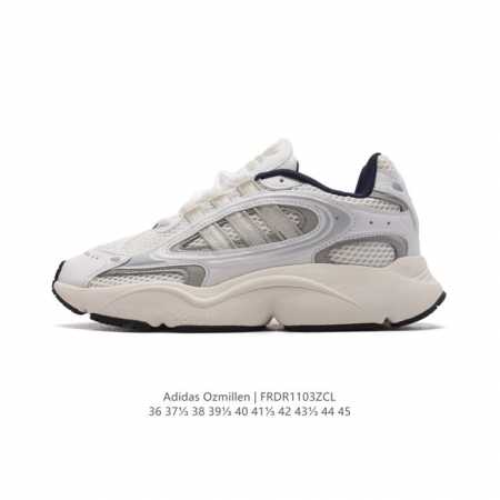真标 Adidas Originals阿迪达斯三叶草官方 OZMILLEN SHOES 男女经典运动鞋 复古 拼色男女低帮缓震运动跑鞋 OZ米伦坏痞兔复古透气运 - 点击图像关闭