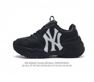 韩国mlb 男女复古老爹 Mlb Bigball Chunky Window 复古印花 男女厚底增高纽约洋基队老爹运动休闲鞋 Mlb他们家老爹鞋一直都是深受大家