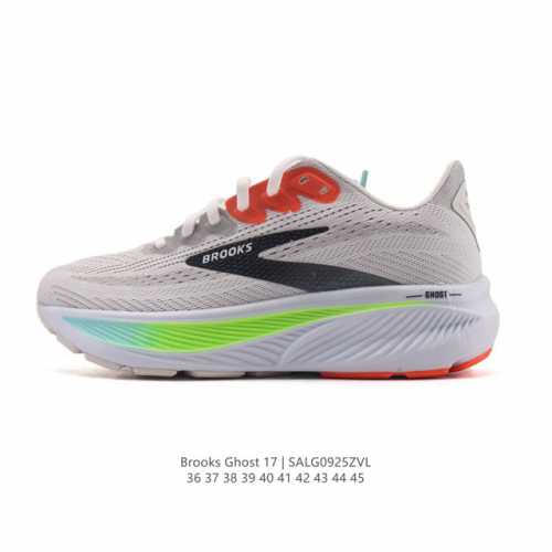 新品公司级 布鲁克斯Brooks Ghost 幽灵 17 经典鞋款厚底增高运动老爹鞋，Max 坐垫。搭载 Dna Loft V3 氮气超临界发泡中底，前掌厚度