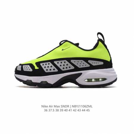 公司级 耐克 MAX SNRD 气垫缓震运动跑步鞋 創新 Air Max SNDR 自 1999 年便走在時代尖端，如今強勢回歸，氣勢更勝以往。從鞋跟處的穩固貼 - 点击图像关闭