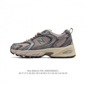 真标 新百伦 Nb530 New Balance 530 复跑古鞋nb530这鞋双确实是nb家经复典古款式之一，以全科新技诠释，成打功造530鞋款。鞋面保在持5