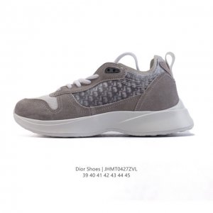 公司级 Dior 迪奥 高奢品牌 彰显高级气质 Dior 运动鞋低帮系列复古休闲鞋时尚慢跑鞋厚底老爹鞋圆头系带 运动跑鞋 生活休闲鞋 男款 时髦单品 时尚百搭