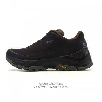 公司级 凯乐石 Kailas 防水透气缓震防滑 轻量化设计徒步鞋登山鞋大坡王陡坡稳定跑山 Tpu网布减震轻便透气防侧翻防滑 低帮 超强抓地力登山跑步鞋 男款老爹