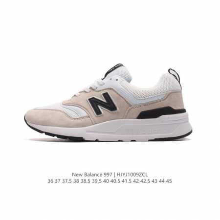 新百伦 New Balance Nb官方男女鞋997系列 时尚舒适休闲运动鞋男女款休闲复古鞋，拼接鞋面，具有良好的强度，弹性特点。舒适耐磨，与织物拼接，全面提升 - 点击图像关闭