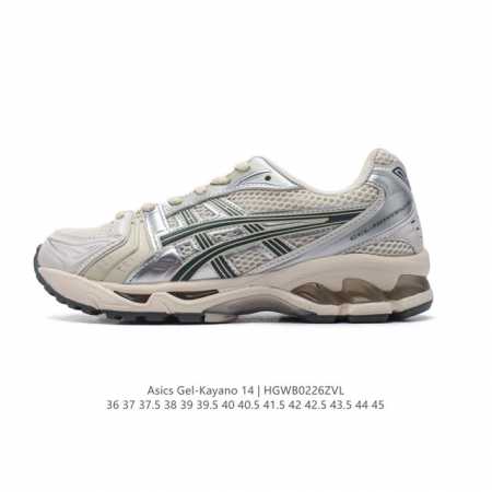 亚瑟士 Asics Gel-Kayano 14 运动休闲透气专业缓震慢跑鞋。采用工程弹性双层再生网格密度鞋面材质，后跟3D可视Gel缓震乳胶物料，升级Ff Bl - 点击图像关闭