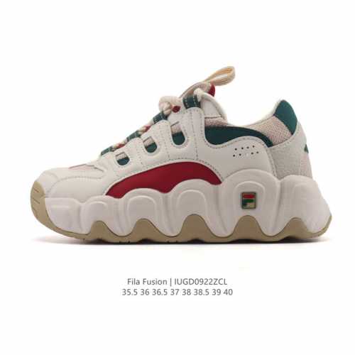 公司级 斐乐 女款老爹鞋 Fila Fusion 厚底增高百搭运动鞋 意大利百年经典运动品牌，网红单品 小红书推荐爆款 Fila斐乐新款小白鞋斐乐潮牌文化街头风